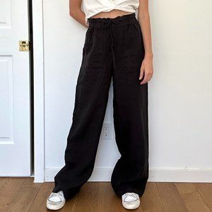 Michael Stars Wide Leg 100% Linen Pant